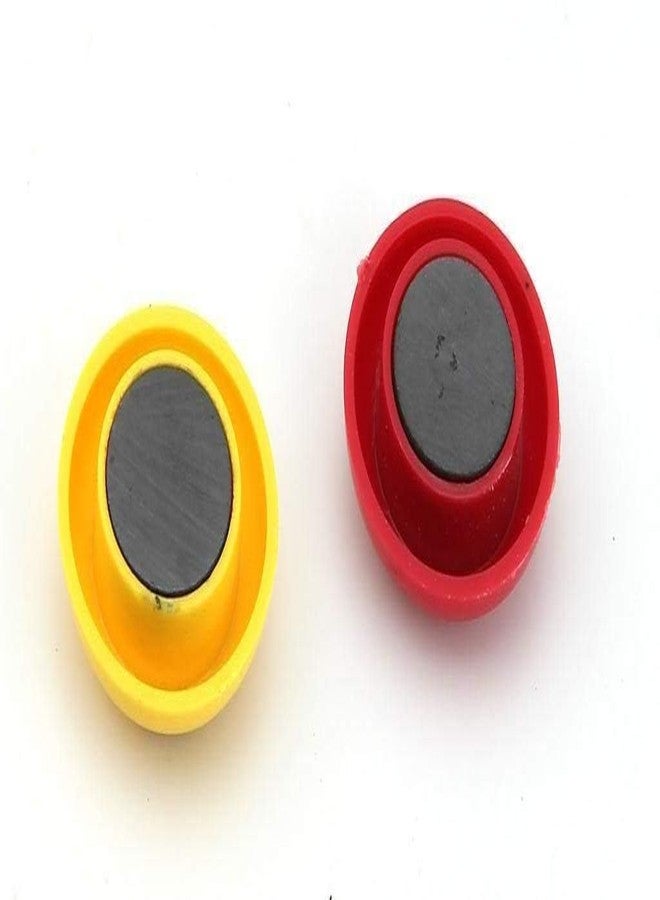 اميغوز مجموعة AmigozZ متعددة الألوان، مكونة من 12 قطعة من مغناطيس الثلاجة البلاستيكي الدائري على شكل رموز تعبيرية كرتونية مبتسمة (حجم 30 مم) - Image 4